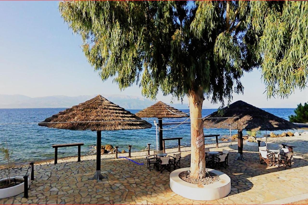 Steinturm Mit Dach-Terrasse Zwischen Fluss, Meer Und Gebirge- Spiti Pirgos Paralia Sergoulas Экстерьер фото